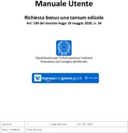 Manuale Utente Richiesta bonus una tantum edicole - Art. 189 del decreto-legge 19 maggio 2020, n. 34 - Diritto ...