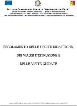REGOLAMENTO DELLE USCITE DIDATTICHE, DEI VIAGGI D'ISTRUZIONE E DELLE VISITE GUIDATE