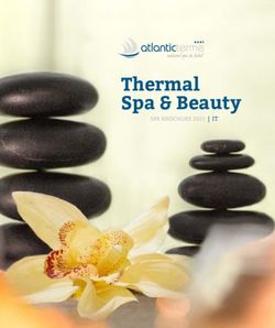 Thermal Spa & Beauty SPA BROCHURE 2021 | IT - Atlantic Terme Natural Spa