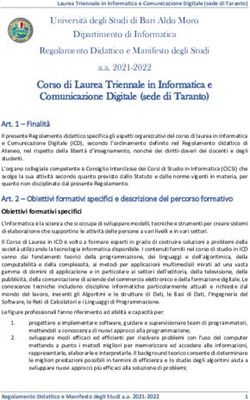 Corso di Laurea Triennale in Informatica e Comunicazione Digitale (sede di Taranto)