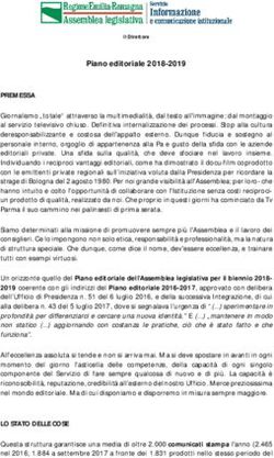Piano editoriale 2018-2019 - Assemblea legislativa