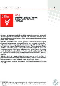 GOAL 5 RAGGIUNGERE L'UGUAGLIANZA DI GENERE ED EMANCIPARE TUTTE LE DONNE E LE RAGAZZE1 - Istat