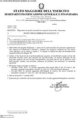 STATO MAGGIORE DELL'ESERCITO - III REPARTO PIANIFICAZIONE GENERALE E FINANZIARIA - SIAMO ESERCITO