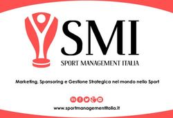 Marketing, Sponsoring e Gestione Strategica nel mondo nello Sport www.sportmanagementitalia.it - Sport Management Italia