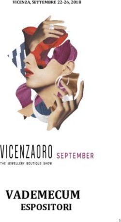 VADEMECUM ESPOSITORI - VICENZA, SETTEMBRE 22-26, 2018 - Vicenzaoro