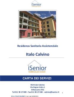 Italo Calvino CARTA DEI SERVIZI - Residenza Sanitaria Assistenziale - iSenior
