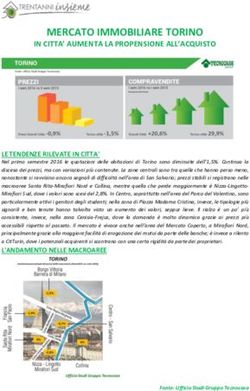 MERCATO IMMOBILIARE TORINO - IN CITTA' AUMENTA LA PROPENSIONE ALL'ACQUISTO - Aspesi