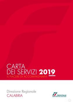 CARTA DEI SERVIZI 2019 - Direzione Regionale CALABRIA - Trenitalia