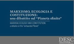 MARXISMO, ECOLOGIA E COSTITUZIONE: una dibattito sul "Pianeta sfinito" MARXISM, ECOLOGY AND CONSTITUTION: a debate on the "exhausted Planet" ...