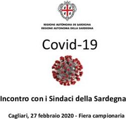 Covid 19 Incontro con i Sindaci della Sardegna - Cagliari, 27 febbraio 2020 Fiera campionaria - Comune di Gonnosnò