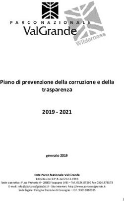 Piano di prevenzione della corruzione e della trasparenza 2019 2021