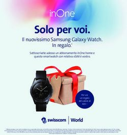 Solo per voi. Il nuovissimo Samsung Galaxy Watch. In regalo.