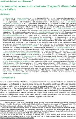 La normativa tedesca sul contratto di agenzia dinanzi alle corti italiane