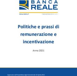 Politiche e prassi di remunerazione e incentivazione - Anno 2021 Approvato dall'Assemblea degli Azionisti del 23 Aprile 2021 - Banca ...