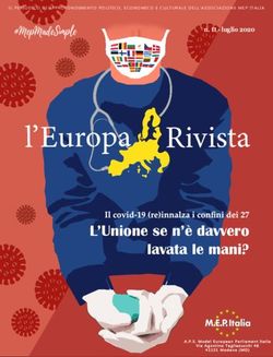 L'Unione se n'&egrave; davvero lavata le mani? - n. II - luglio 2020 IL PERIODICO DI APPROFONDIMENTO POLITICO, ECONOM ICO E CULTURALE DELL'ASSOCIAZIONE ...