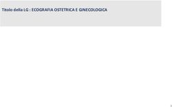 Titolo della LG : ECOGRAFIA OSTETRICA E GINECOLOGICA
