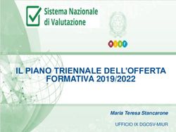 IL PIANO TRIENNALE DELL'OFFERTA FORMATIVA 2019/2022 - Maria Teresa Stancarone UFFICIO IX DGOSV-MIUR - USR Veneto
