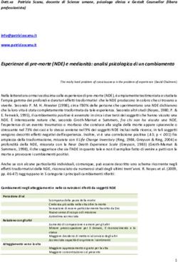 Esperienze di pre-morte (NDE) e medianit&agrave;: analisi psicologica di un cambiamento - Dott.sa Patrizia ...