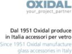 Dal 1951 Oxidal produce in Italia accessori per vetro Since 1951 Oxidal manufacture glass accessories in Italy