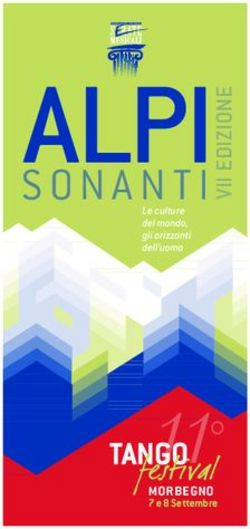 ALPI - MORBEGNO 7 e 8 Settembre - Serate Musicali