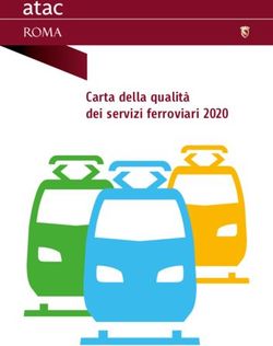 Carta della qualit&agrave; dei servizi ferroviari 2020 - ATAC
