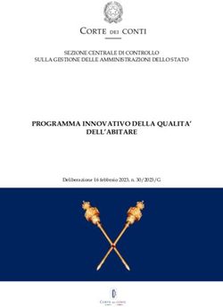 PROGRAMMA INNOVATIVO DELLA QUALITA' DELL'ABITARE - SEZIONE CENTRALE DI CONTROLLO SULLA GESTIONE DELLE AMMINISTRAZIONI DELLO STATO