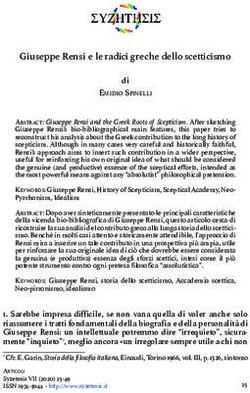 Giuseppe Rensi e le radici greche dello scetticismo - Syzetesis