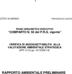 RAPPORTO AMBIENTALE PRELIMINARE - "COMPARTO N. 50 del P.R.G. vigente"