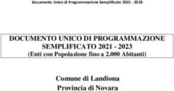 DOCUMENTO UNICO DI PROGRAMMAZIONE SEMPLIFICATO 2021 2023 - Comune di Landiona Provincia di Novara (Enti con Popolazione fino a 2.000 Abitanti)