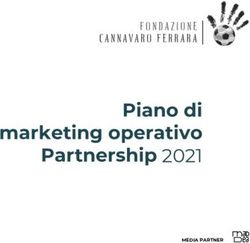 Piano di marketing operativo - 2021 Partnership