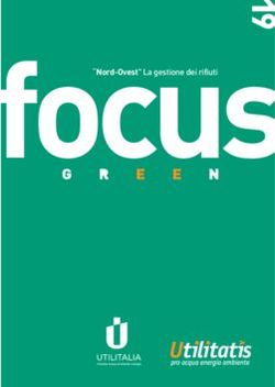 "Nord-Ovest" La gestione dei rifiuti - Confservizi Cispel ...