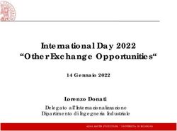 International Day 2022 "Other Exchange Opportunities" - Lorenzo Donati 14 Gennaio 2022