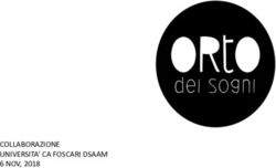 COLLABORAZIONE UNIVERSITA' CA FOSCARI DSAAM 6 NOV, 2018 - Orto dei sogni