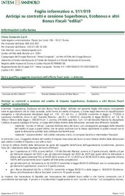 Foglio informativo n. 511/019 - Anticipi su contratti e cessione Superbonus, Ecobonus e altri