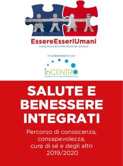 SALUTE E BENESSERE INTEGRATI - Percorso di conoscenza, consapevolezza, cura di sé e degli altri - Essere Esseri Umani ...