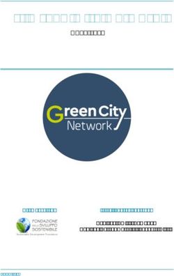 Il Green City Network - Anno 2018 - Promosso da