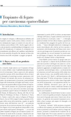Trapianto di fegato per carcinoma epatocellulare