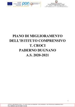 PIANO DI MIGLIORAMENTO DELL'ISTITUTO COMPRENSIVO T. CROCI PADERNO DUGNANO A.S. 2020-2021