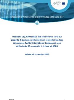 Decisione 01/2020 relativa alla controversia sorta sul progetto di decisione dell'autorità di controllo irlandese concernente Twitter ...