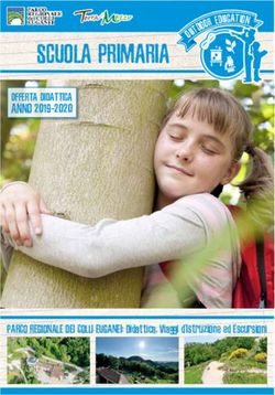 SCUOLA PRIMARIA ANNO 2019-2020 - OFFERTA DIDATTICA - COOPERATIVA SOCIALE TERRA DI MEZZO