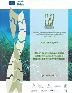 AZIONE A.3/B.2 Report di ulteriori casi studio relativamente all'attivit&agrave; di trapianto di Posidonia oceanica 31 marzo 2022