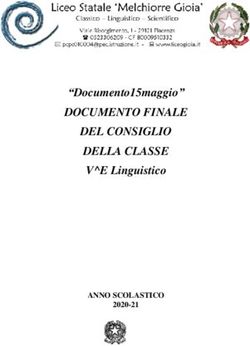 DOCUMENTO FINALE DEL CONSIGLIO DELLA CLASSE - "Documento15maggio" V E Linguistico ANNO SCOLASTICO 2020-21 - Liceo Gioia