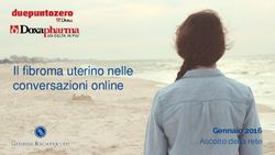 Il fibroma uterino nelle conversazioni online - Gennaio 2016 Ascolto della rete - Gedeon Richter