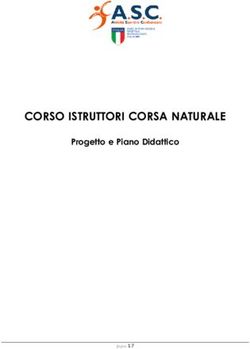 CORSO ISTRUTTORI CORSA NATURALE - Progetto e Piano Didattico - ASC