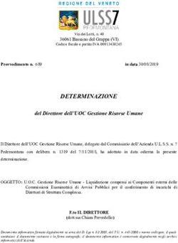 DETERMINAZIONE del Direttore dell'UOC Gestione Risorse Umane - Ulss 7 Pedemontana