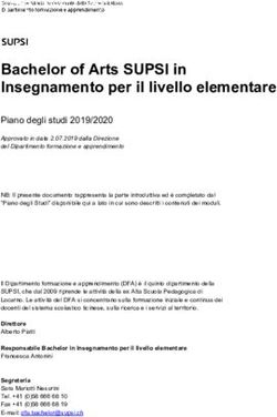 Bachelor of Arts SUPSI in Insegnamento per il livello elementare