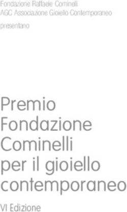 Premio Fondazione Cominelli per il gioiello contemporaneo - VI Edizione - Fondazione Raffaele Cominelli AGC Associazione Gioiello Contemporaneo ...