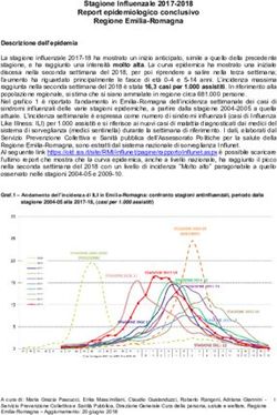 Stagione Influenzale 2017-2018 Report epidemiologico conclusivo Regione Emilia-Romagna - EpiCentro