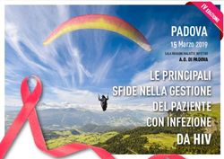 PADOVA 15 Marzo 2019 LE PRINCIPALI SFIDE NELLA GESTIONE DEL PAZIENTE CON INFEZIONE - I&C srl