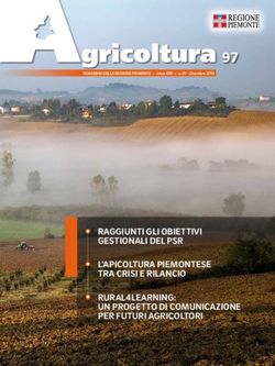 97 RAGGIUNTI GLI OBIETTIVI GESTIONALI DEL PSR L'APICOLTURA PIEMONTESE TRA CRISI E RILANCIO RURAL4LEARNING: UN PROGETTO DI COMUNICAZIONE PER ...